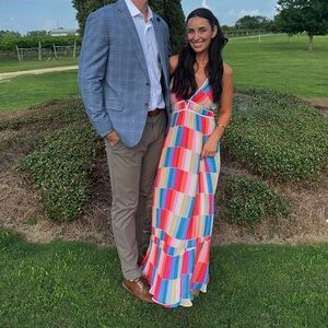 Fate Multicolor Striped Maxi Dress